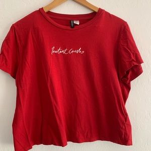 H&M Red Crop Top